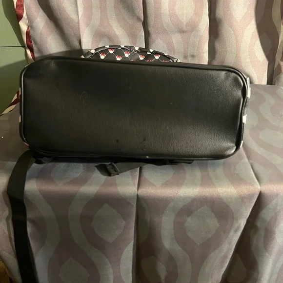 Official Disney Parks Minnie Mouse Polka Dot Bow Mini Vegan Leather Backpack Bag - Picture 10 of 10